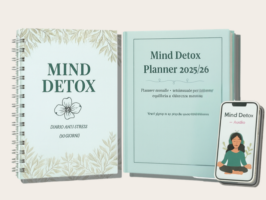 🌿 Bundle Benessere – Planner + Diario & eBook + Audio Mind Detox
